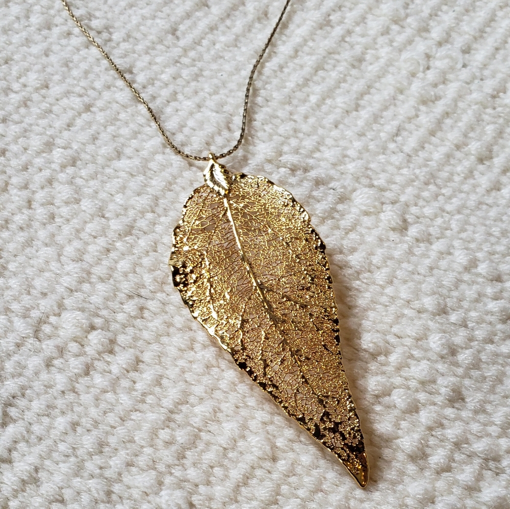 Gold Leaf Necklace